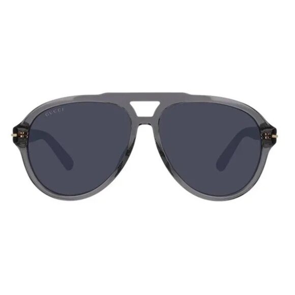 NEW GUCCI SUNGLASSES GREY/BLUE EYEWEAR GUCCI - Picture 2 of 4